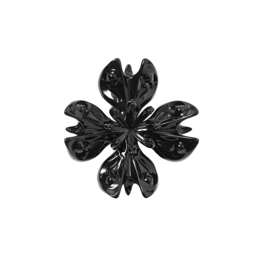 'Blooming on the exoskeleton of spirit' Ring (Black)