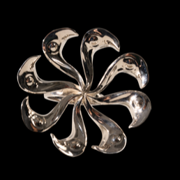 SPIRAL PETAL RING (SILVER)